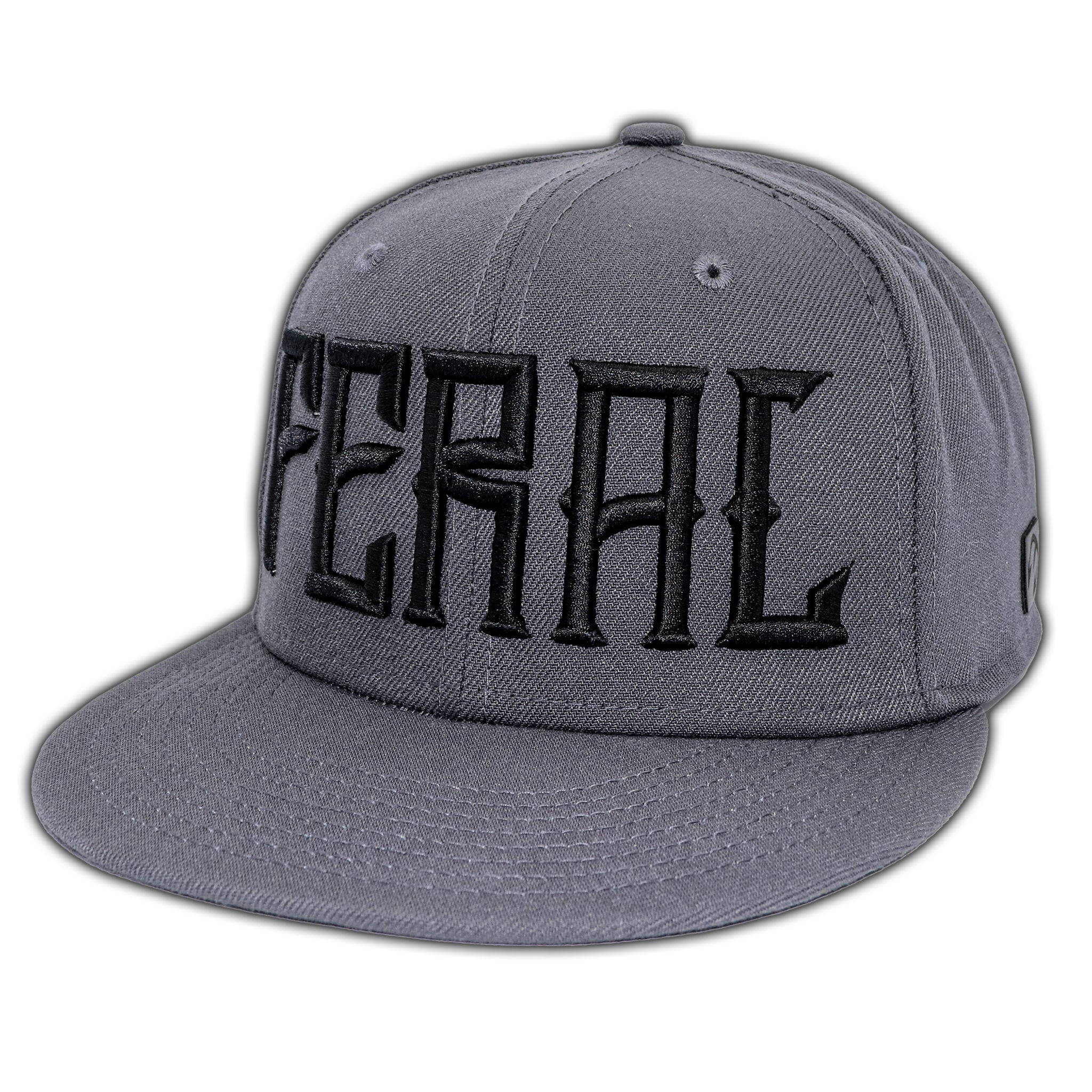 FERAL | GREY 3D PUFF SNAPBACK