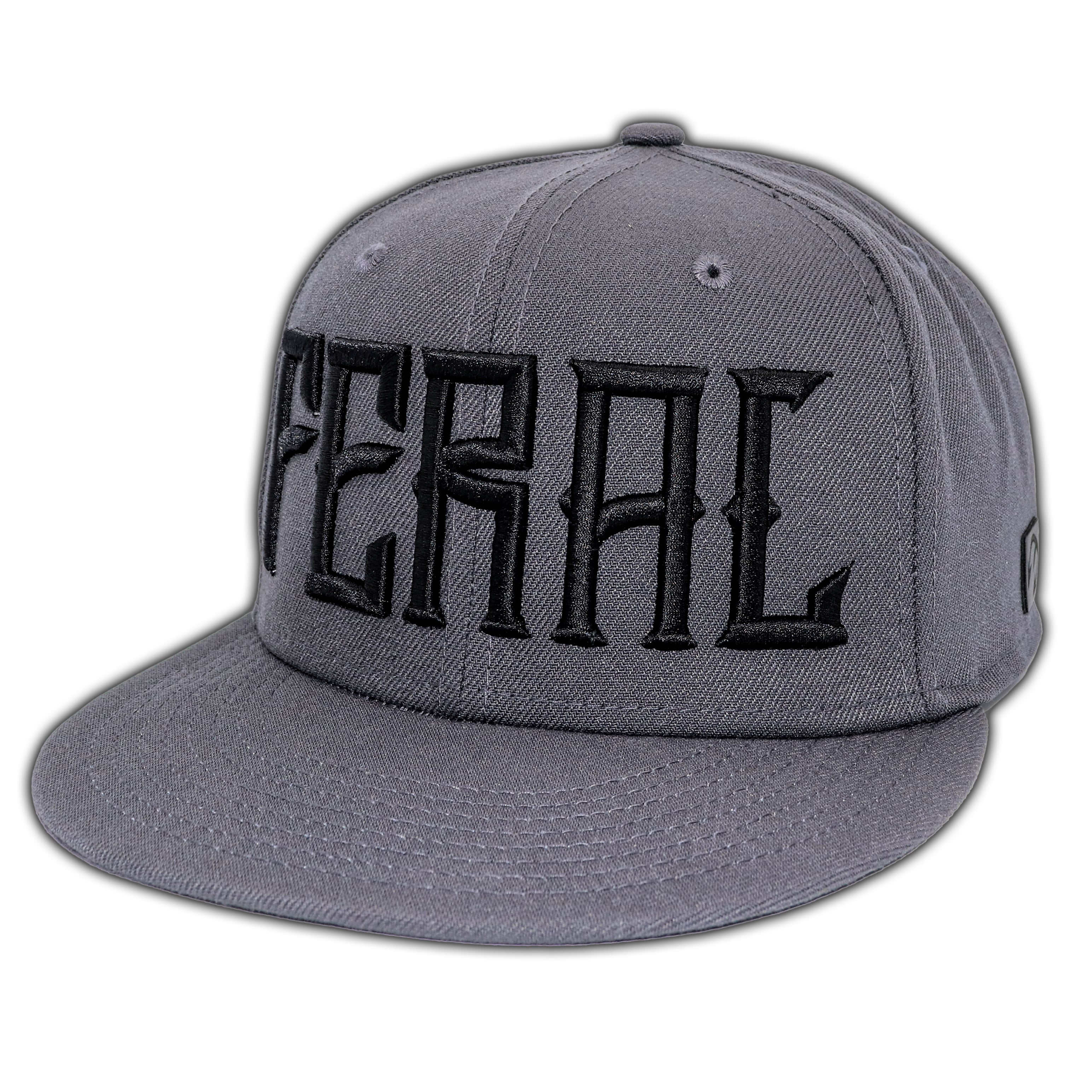 FERAL | GREY 3D PUFF SNAPBACK