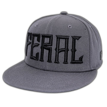 FERAL | GREY 3D PUFF SNAPBACK
