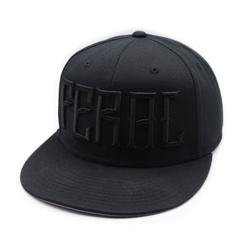 FERAL | BLACK 3D PUFF SNAPBACK