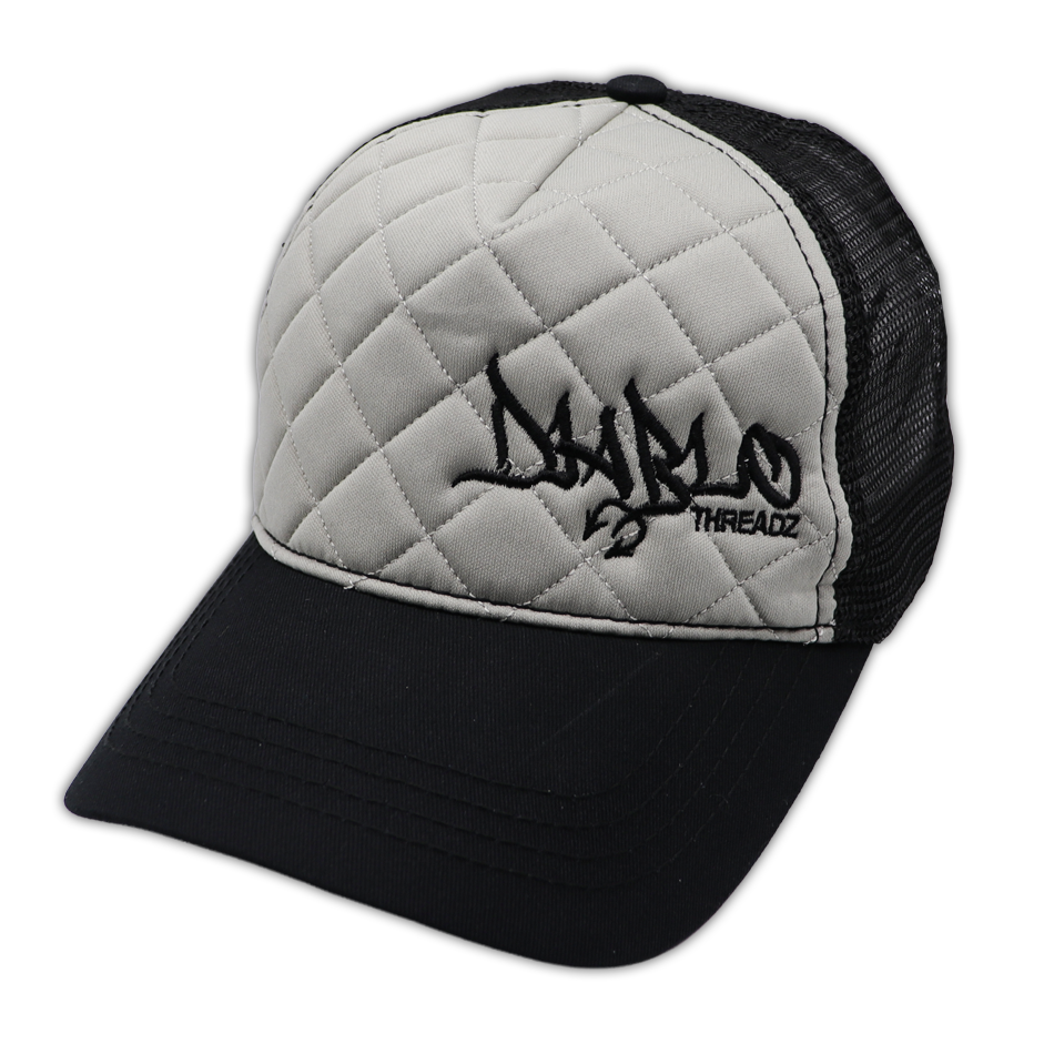DIAMOND STITCH DIABLO HAT BLK