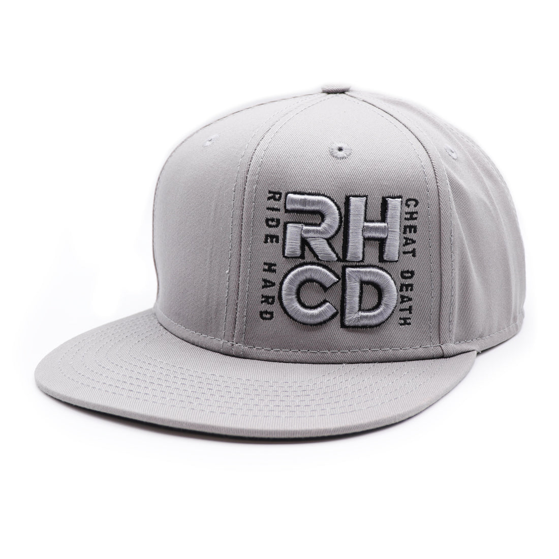 RIDE HARD CHEAT DEATH GREY SNAPBACK