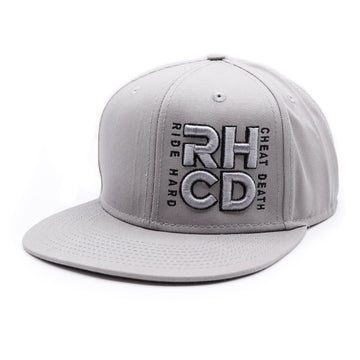 RIDE HARD CHEAT DEATH GREY SNAPBACK