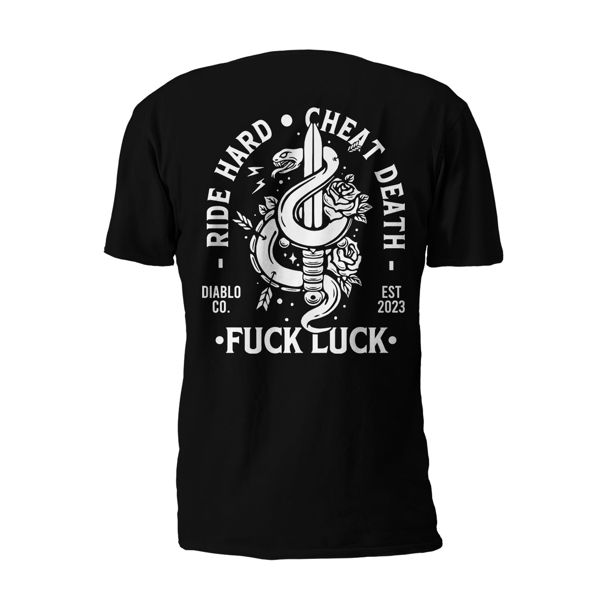 Ride Hard Cheat Death | Single Color T-Shirt