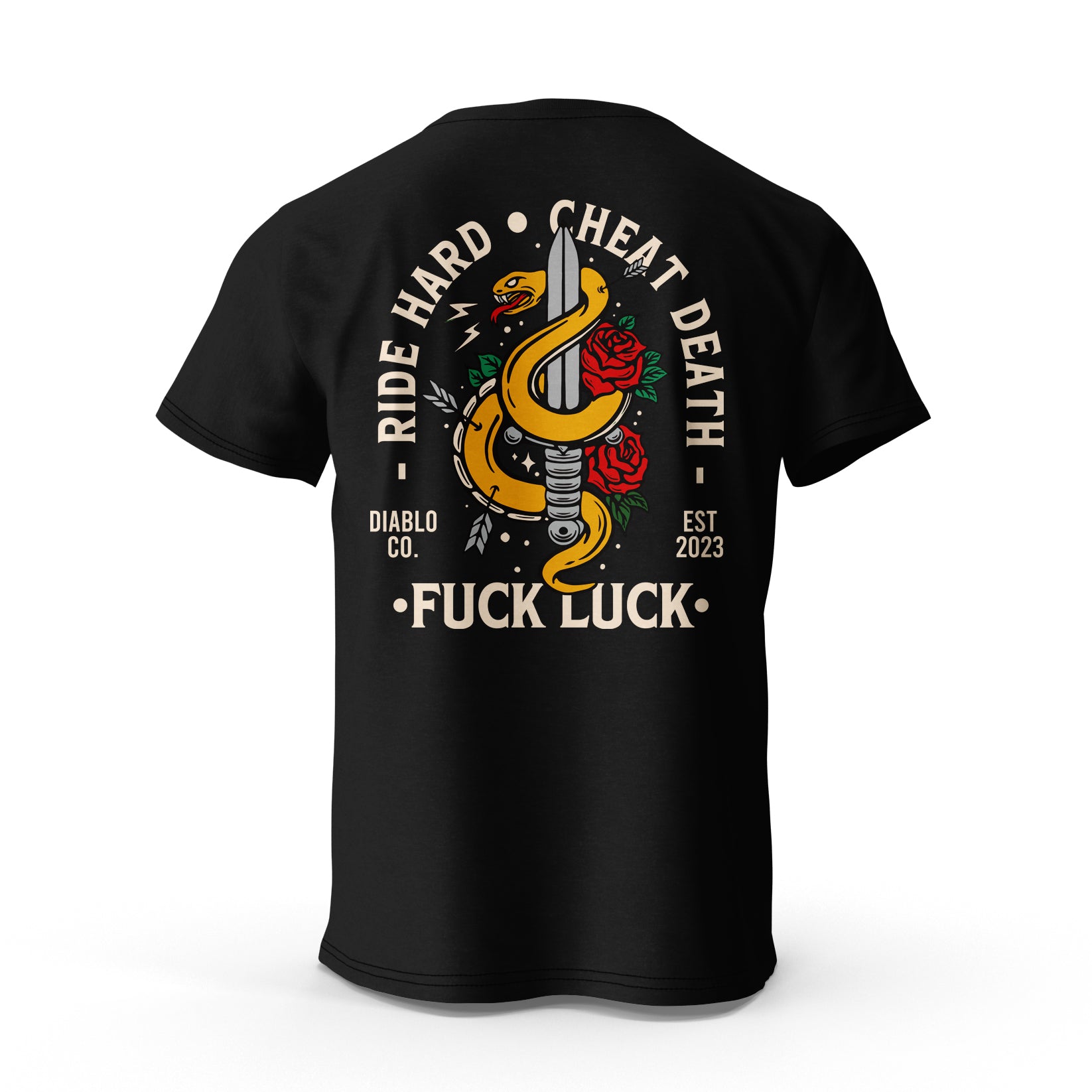 Ride Hard Cheat Death Fuck Luck T-Shirt