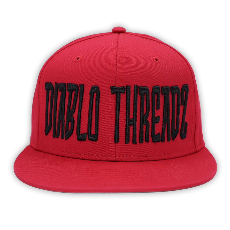 DIABLO THREADZ RED PUFF SNAPBACK