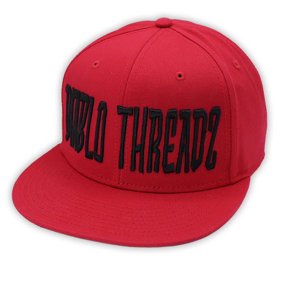 DIABLO THREADZ RED PUFF SNAPBACK