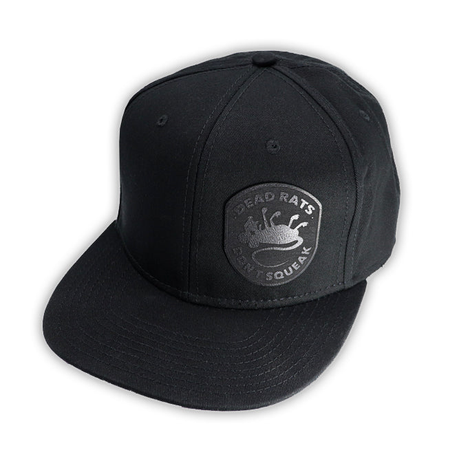 DEAD RATS DON'T SQUEAK BLACK PATCH SNAPBACK