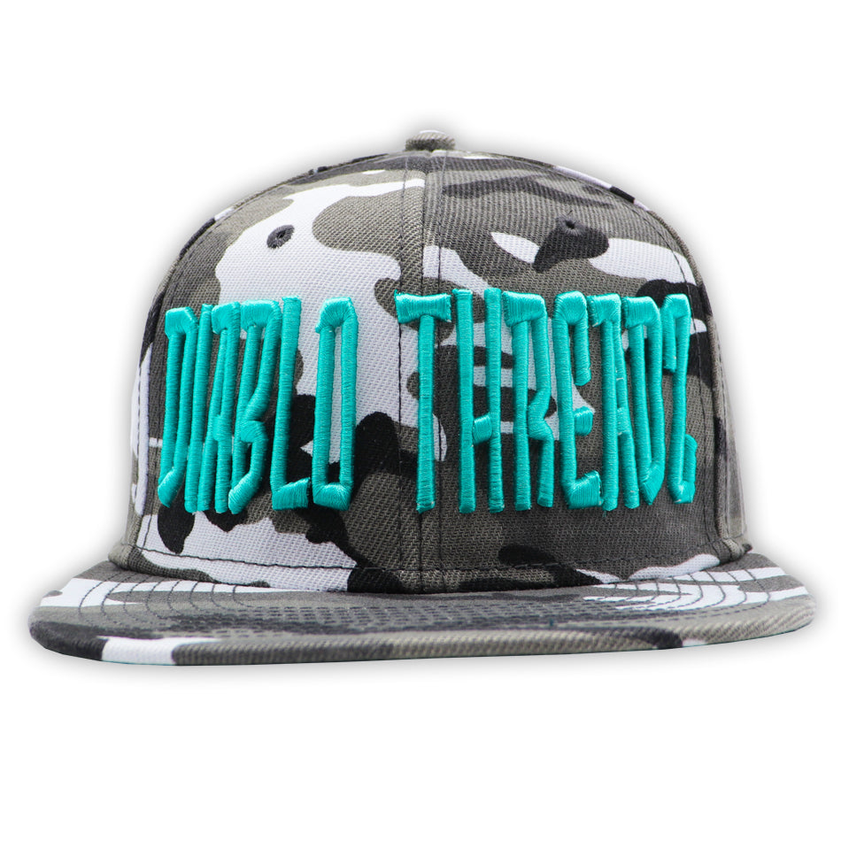 DIABLO THREADZ WHITE CAMO WITH BLUE PUFF
