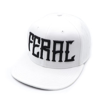 FERAL | WHITE 3D PUFF SNAPBACK