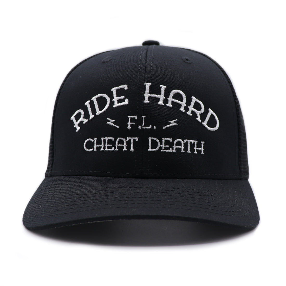 Ride Hard Cheat Death Fuck Luck hat