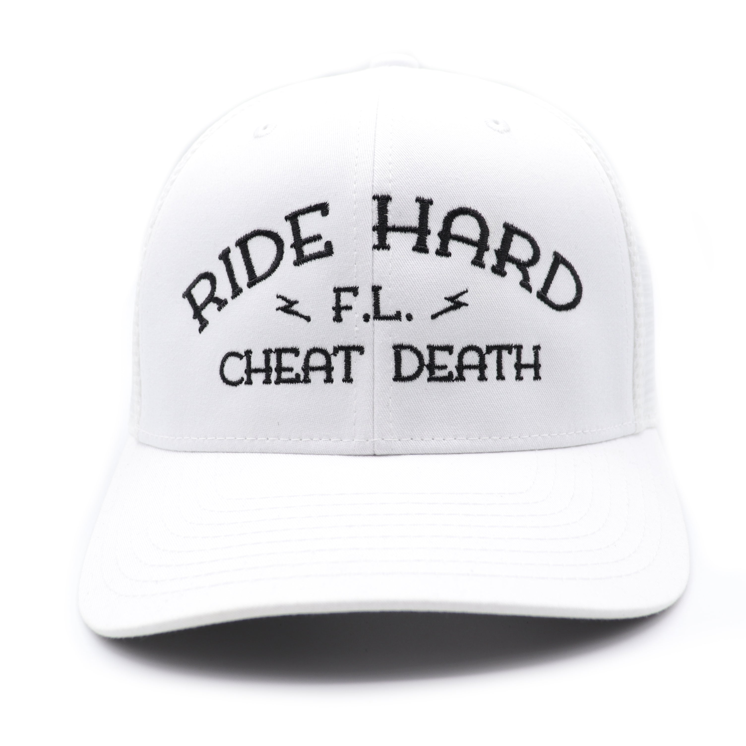 Ride Hard Cheat Death Fuck Luck hat