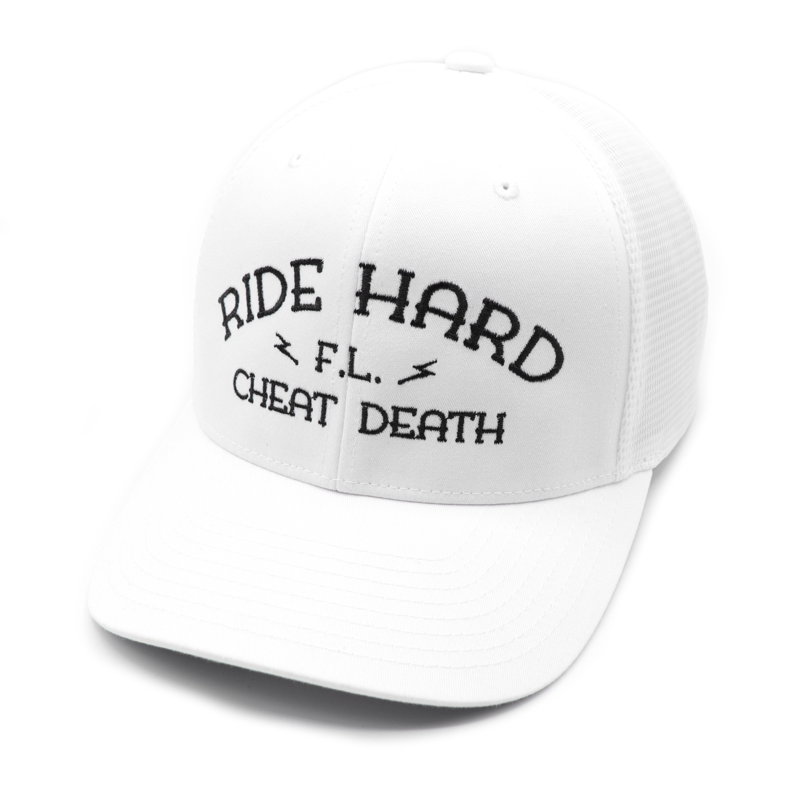 Ride Hard Cheat Death Fuck Luck hat