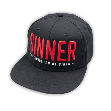 SINNER 3D PUFF BLACK SNAPBACK
