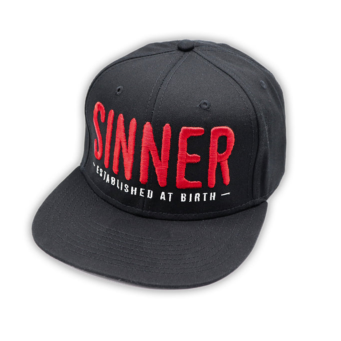 SINNER 3D PUFF BLACK SNAPBACK
