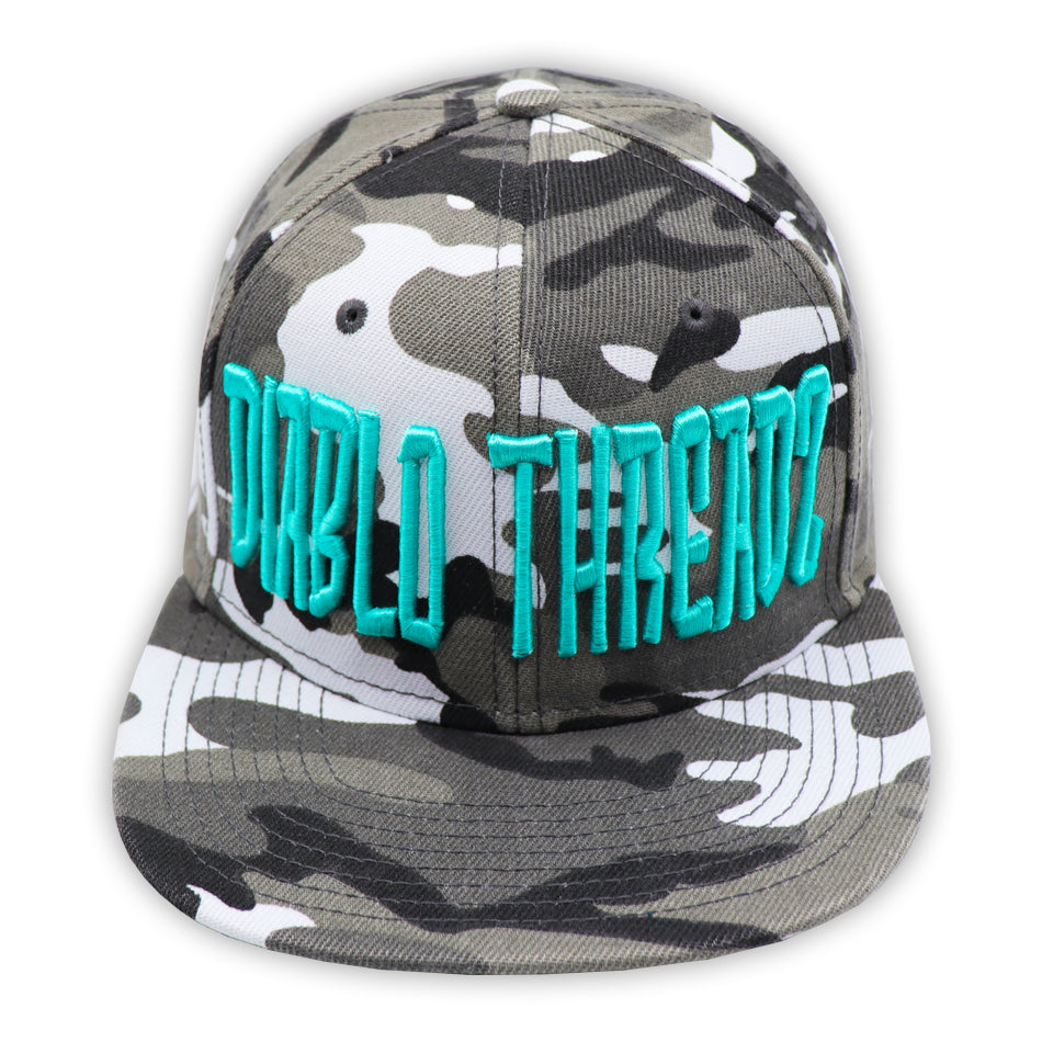 DIABLO THREADZ WHITE CAMO WITH BLUE PUFF
