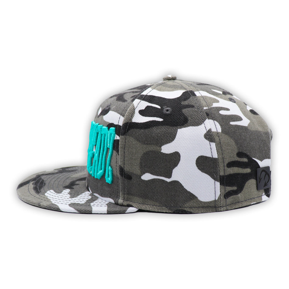 DIABLO THREADZ WHITE CAMO WITH BLUE PUFF