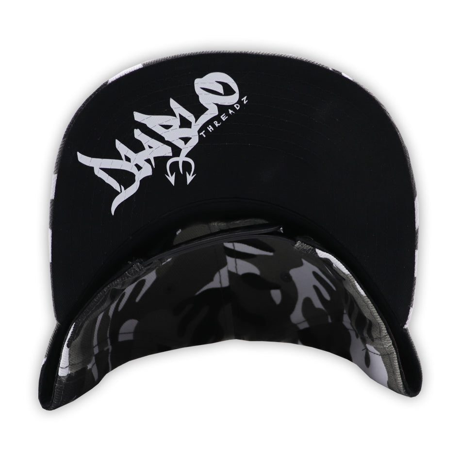 DIABLO THREADZ WHITE CAMO WITH BLUE PUFF